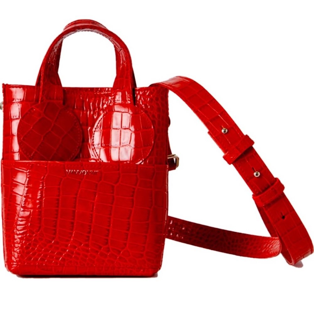 Vavvoune Sunsa Red Croco Bag